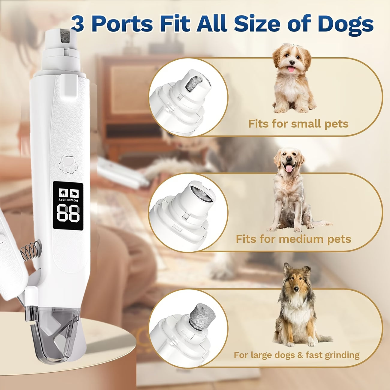 Groomly 2-In-1 Nail Clipper And Grinder